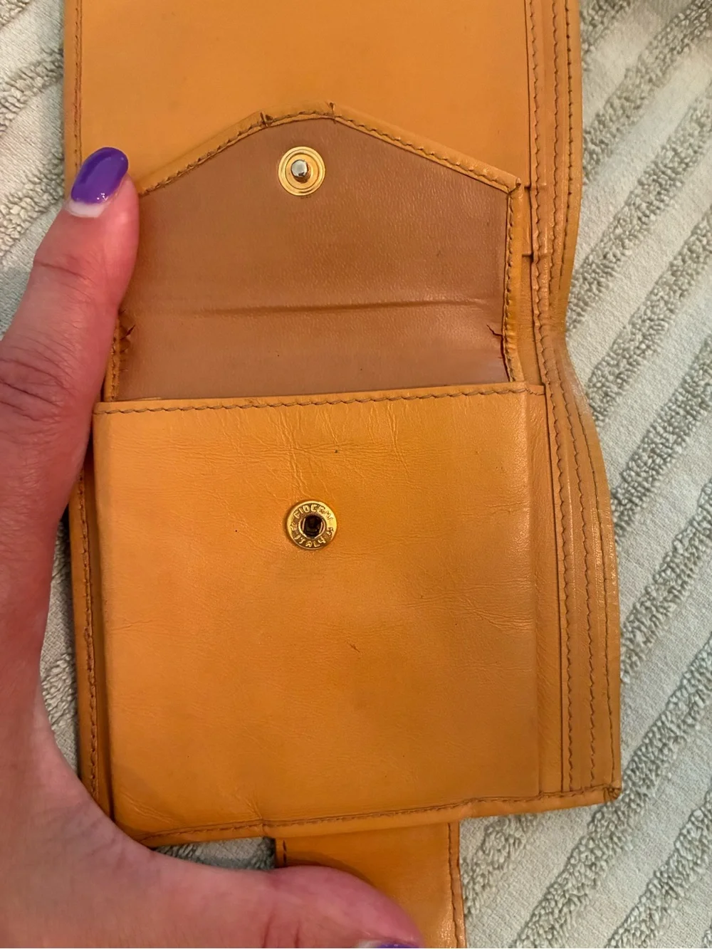 Celine Macadam Dark Brown & Tan Signature Compact Wallet
